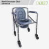 Steel Commode Chair With Wheel (CM696-1)