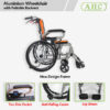 Aluminium Wheelchair with Foldable Backrest