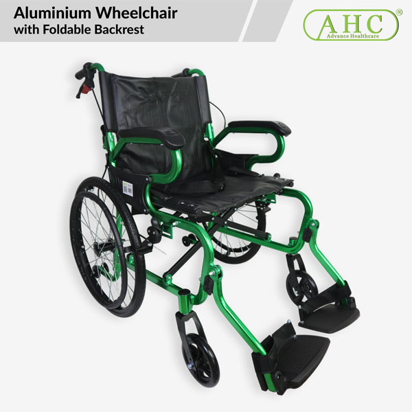 Aluminium Wheelchair with Foldable Backrest (WCG7)