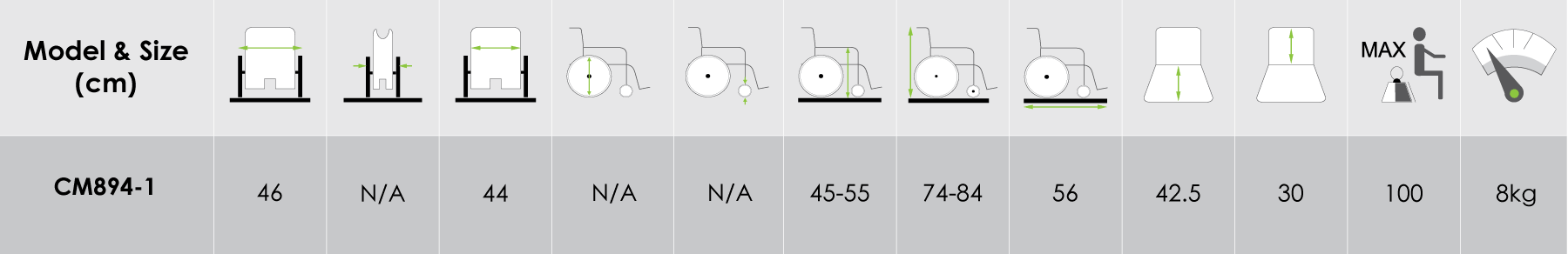 Steel Commode Chair (CM894-1)