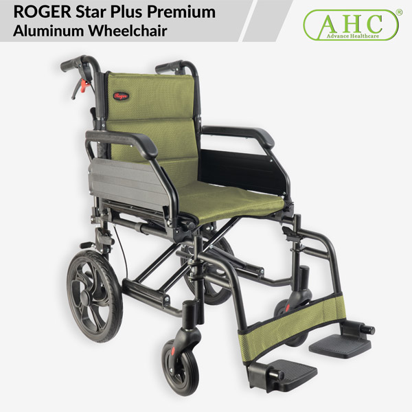 ROGER Star Plus Premium Aluminum Wheelchair (No 16) | (WCR10)